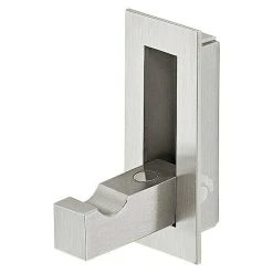 BAUHAUS Kleiderhaken L X B: 56 X 27 Mm, Edelstahlfarben