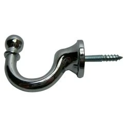 BAUHAUS Möbelhaken Länge: 30 Mm, Schwarz, Messing