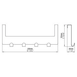 BAUHAUS Siro Türgarderobe L X H: 255 X 100 Mm, Vernickelt -BAUHAUS Shop 12 2109