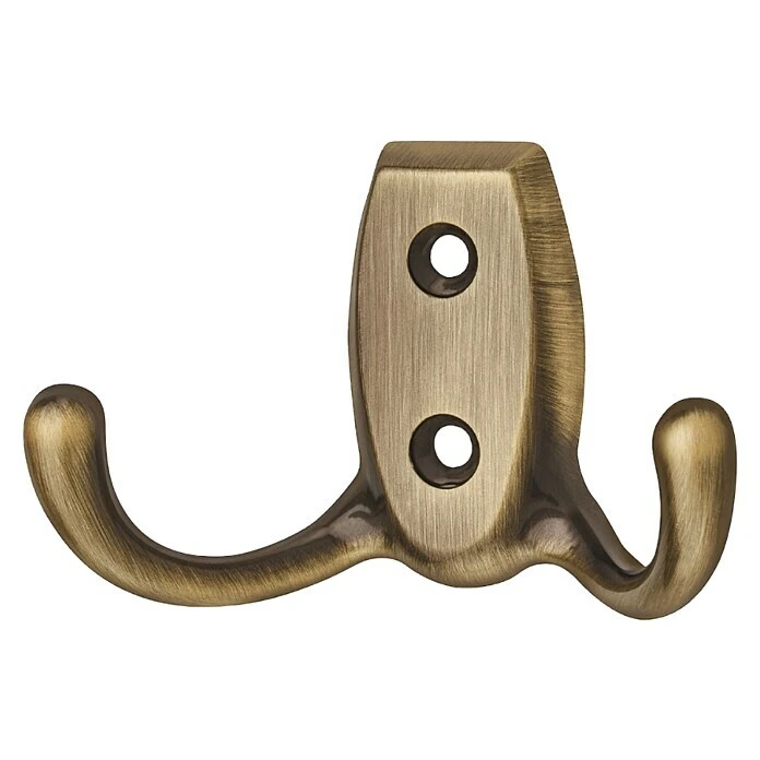 BAUHAUS Garderobenhaken Ausstattung: 2 Haken, Lochabstand: 20 Mm, Braun Durchgerieben 1 BAUHAUS Garderobenhaken Ausstattung: 2 Haken, Lochabstand: 20 Mm, Braun Durchgerieben