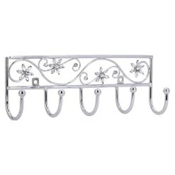 BAUHAUS Siro Garderobenleiste 2165-260ZN1JE 7 L X B X H: 260 X 90 X 50 Mm, Anzahl Haken: 5 Stk., Silber -BAUHAUS Shop 12 2139