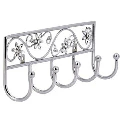 BAUHAUS Siro Garderobenleiste 2165-260ZN1JE 7 L X B X H: 260 X 90 X 50 Mm, Anzahl Haken: 5 Stk., Silber -BAUHAUS Shop 12 2140