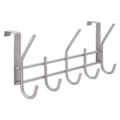 BAUHAUS Siro Türgarderobe 2257 Edelstahl L X H: 340 X 151 Mm, Anzahl Haken: 5 Stk.