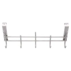 BAUHAUS Siro Türgarderobe 2257 Edelstahl L X H: 340 X 151 Mm, Anzahl Haken: 5 Stk. -BAUHAUS Shop 12 2145