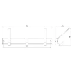 BAUHAUS Siro Garderobenleiste 1674-320 L X B X H: 320 X 113 X 86 Mm, Anzahl Haken: 3 Stk. 9 BAUHAUS Siro Garderobenleiste 1674-320 L X B X H: 320 X 113 X 86 Mm, Anzahl Haken: 3 Stk. -BAUHAUS Shop 12 2152
