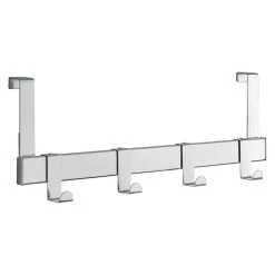 BAUHAUS Siro Türgarderobe 1443 Chrom L X H: 404 X 51 Mm, Anzahl Haken: 4 Stk., Verchromt