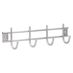 BAUHAUS Siro Garderobenleiste 300N1V1E L X B X H: 300 X 80 X 50 Mm, Anzahl Haken: 4 Stk.