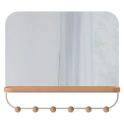 BAUHAUS Umbra Garderobenhaken Estique L X B X H: 10,2 X 45,7 X 40,6 Cm, Anzahl Haken: 6 Stk.