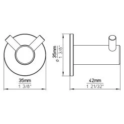 BAUHAUS Siro Garderobenhaken 2283-42N1 L X B X H: 35 X 35 X 42 Mm, Anzahl Haken: 2 Stk. 11 BAUHAUS Siro Garderobenhaken 2283-42N1 L X B X H: 35 X 35 X 42 Mm, Anzahl Haken: 2 Stk. -BAUHAUS Shop 12 2230