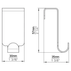 BAUHAUS Siro Garderobenhaken 2179 L X H: 60 X 30 Mm, Ausstattung: 5 Haken, Verchromt -BAUHAUS Shop 12 2235