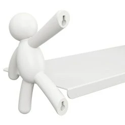 BAUHAUS Kleiderhaken Buddy 7,5 X 16,8 Cm, Weiß, Traglast: 2,2 Kg/Haken -BAUHAUS Shop 12 2256