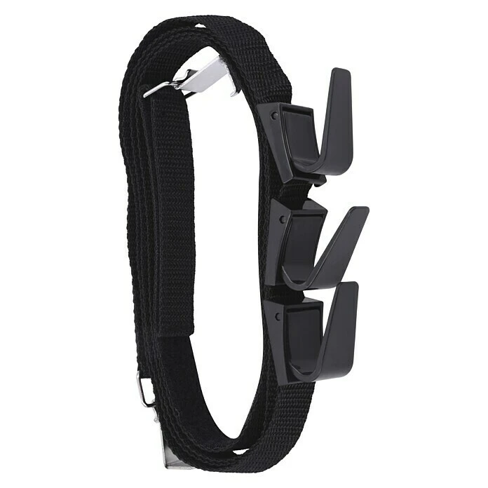 BAUHAUS Siro Wand- & Türgarderobenleiste H206/A3ZN1V1B L X B X H: 25 X 2.080 X 37 Mm, Anzahl Haken: 3 Stk., Schwarz 3 BAUHAUS Siro Wand- & Türgarderobenleiste H206/A3ZN1V1B L X B X H: 25 X 2.080 X 37 Mm, Anzahl Haken: 3 Stk., Schwarz – Bild 3