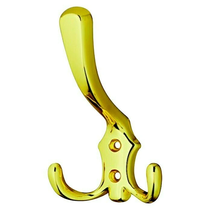 BAUHAUS Garderobenhaken Ausstattung: 3 Haken, Lochabstand: 20 Mm, Vermessingt Poliert 1 BAUHAUS Garderobenhaken Ausstattung: 3 Haken, Lochabstand: 20 Mm, Vermessingt Poliert