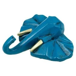 BAUHAUS Garderobenhaken Elefant L X B X H: 10,6 X 4 X 10,8 Cm, Blau -BAUHAUS Shop 12 2316