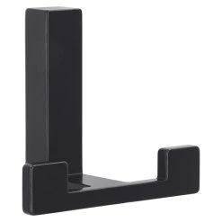 BAUHAUS Siro Garderobenhaken L X B X H: 70 X 61 X 40 Mm, Anzahl Haken: 2 Stk., Schwarz