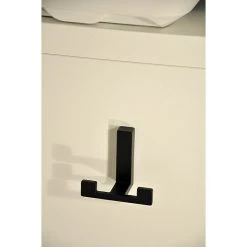 BAUHAUS Siro Garderobenhaken L X B X H: 70 X 61 X 40 Mm, Anzahl Haken: 2 Stk., Schwarz -BAUHAUS Shop 12 2332