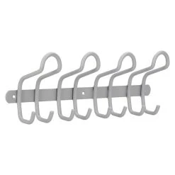 BAUHAUS Siro Hakenleiste 1783 Aluminium L X H: 400 X 132 Mm, Anzahl Haken: 8 Stk.