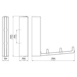 BAUHAUS Siro Kleiderlüfter Edelstahl, Klappbarer Haken -BAUHAUS Shop 12 2365