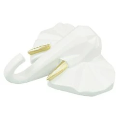 BAUHAUS Garderobenhaken Elefant L X B X H: 10,6 X 4 X 10,8 Cm, Weiß -BAUHAUS Shop 12 2375