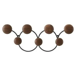 BAUHAUS Umbra Garderobenleiste Dotsy L X B X H: 10,5 X 43,2 X 17,2 Cm, Anzahl Haken: 7 Stk., Schwarz