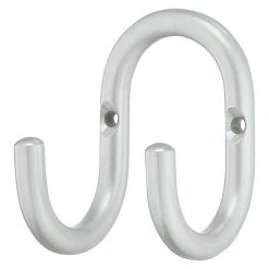 BAUHAUS Garderobenhaken Ausstattung: 2 Haken, Lochabstand: 50 Mm, Edelstahl