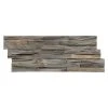 BAUHAUS Indo Holzpaneel 3D Wall Elegance Gun Smoked Teak, 500 X 200 X 10 Mm, 10 Paneele