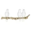 BAUHAUS Garderobenleiste Vögel Auf Ast L X B X H: 34 X 6 X 14,5 Cm, Anzahl Haken: 3 Stk., Weiß/Natur
