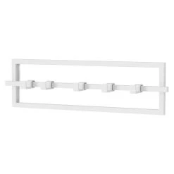 BAUHAUS Umbra Garderobenleiste Cubiko L X B X H: 6 X 53 X 15 Cm, Anzahl Haken: 5 Stk., Weiß