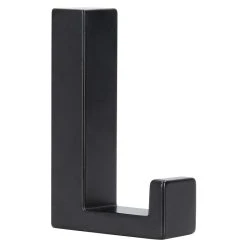 BAUHAUS Siro Garderobenhaken L X B X H: 15 X 61 X 40 Mm, Anzahl Haken: 1 Stk., Schwarz