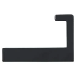 BAUHAUS Siro Garderobenhaken L X B X H: 15 X 61 X 40 Mm, Anzahl Haken: 1 Stk., Schwarz -BAUHAUS Shop 12 2462