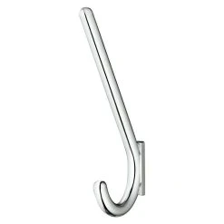 BAUHAUS Garderobenhaken Ausstattung: 1 Haken, Lochabstand: 32 Mm, Verchromt Matt, Rund