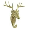 BAUHAUS Garderobenhaken Rentier L X B X H: 16 X 6,2 X 17 Cm, Gold