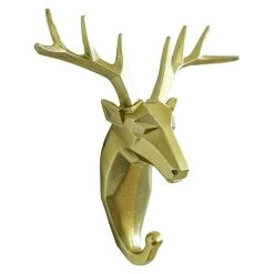 BAUHAUS Garderobenhaken Rentier L X B X H: 16 X 6,2 X 17 Cm, Gold -BAUHAUS Shop 12 2475