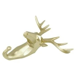 BAUHAUS Garderobenhaken Rentier L X B X H: 16 X 6,2 X 17 Cm, Gold -BAUHAUS Shop 12 2476