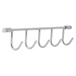 BAUHAUS Siro Garderobenleiste 2323-360ZN1A49V1 L X B X H: 360 X 56 X 36 Mm, Anzahl Haken: 5 Stk.