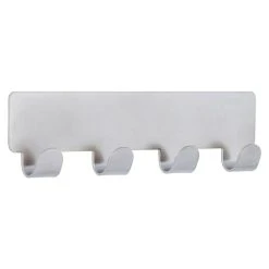 BAUHAUS Siro Hakenleiste 2178-156ZN4KV1S 156 X 16 Mm, Anzahl Haken: 4 Stk., Vernickelt Matt -BAUHAUS Shop 12 2539