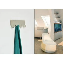 BAUHAUS Siro Hakenleiste 2178-156ZN4KV1S 156 X 16 Mm, Anzahl Haken: 4 Stk., Vernickelt Matt -BAUHAUS Shop 12 2542