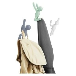 BAUHAUS Kleiderhaken Buddy 7,5 X 16,8 Cm, Weiß/Grau/Grün, Traglast: 2,2 Kg/Haken -BAUHAUS Shop 12 2551