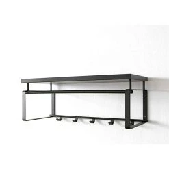 BAUHAUS Spinder Design Garderobenleiste Rex 3 Anzahl Haken: 5 Stk., L X B X H: 29 X 70 X 28 Cm