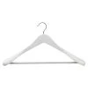 BAUHAUS Pador Kleiderbügel Formbügel Lotusholz Weiss, Holz