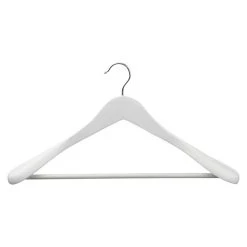 BAUHAUS Pador Kleiderbügel Formbügel Lotusholz Weiss, Holz