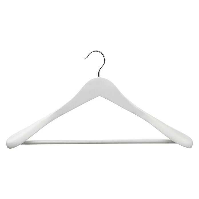 BAUHAUS Pador Kleiderbügel Formbügel Lotusholz Weiss, Holz 1 BAUHAUS Pador Kleiderbügel Formbügel Lotusholz Weiss, Holz