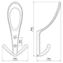 BAUHAUS Siro Garderobenhaken 1653/ZN21 L X B X H: 76 X 161 X 71 Mm, Anzahl Haken: 1 Stk. 9 BAUHAUS Siro Garderobenhaken 1653/ZN21 L X B X H: 76 X 161 X 71 Mm, Anzahl Haken: 1 Stk. -BAUHAUS Shop 12 2618