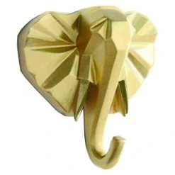 BAUHAUS Garderobenhaken Elefant L X B X H: 10,6 X 4 X 10,8 Cm, Gold