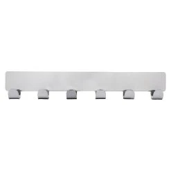 BAUHAUS Siro Garderobenleiste 2178-240ZN1KV1S L X B X H: 240 X 41 X 16 Mm, Anzahl Haken: 6 Stk., Silber -BAUHAUS Shop 12 2648