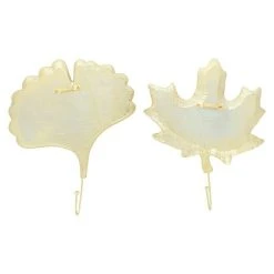 BAUHAUS Garderobenhaken Set Ginko/Ahorn L X B X H: 20 X 3,5 X 25 Cm, Gold -BAUHAUS Shop 12 2659