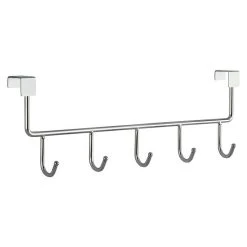 BAUHAUS Siro Türgarderobe 2378 L X H: 355 X 110 Mm, Anzahl Haken: 5 Stk., Verchromt