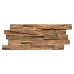 BAUHAUS Indo Holzpaneel 3D Wall Nature Bangkirai, 500 X 200 X 18 Mm, 5 Paneele
