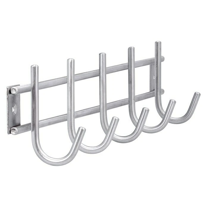 BAUHAUS Siro Garderobenleiste 380N1V1E L X B X H: 380 X 80 X 50 Mm, Anzahl Haken: 5 Stk. 3 BAUHAUS Siro Garderobenleiste 380N1V1E L X B X H: 380 X 80 X 50 Mm, Anzahl Haken: 5 Stk. – Bild 3