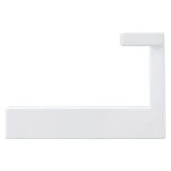 BAUHAUS Siro Garderobenhaken L X B X H: 70 X 61 X 40 Mm, Anzahl Haken: 2 Stk., Weiß -BAUHAUS Shop 12 2755